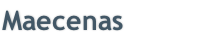 Maecenas 
