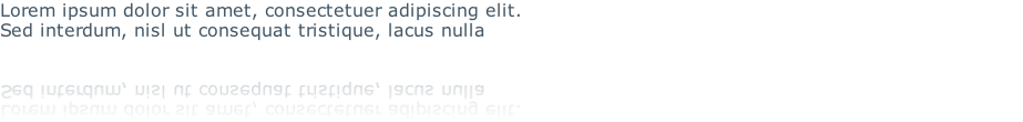 Lorem ipsum dolor sit amet, consectetuer adipiscing elit. 
Sed interdum, nisl ut consequat tristique, lacus nulla 
