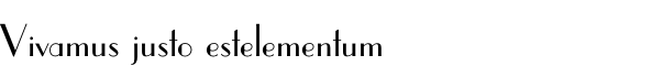 Vivamus justo estelementum 
